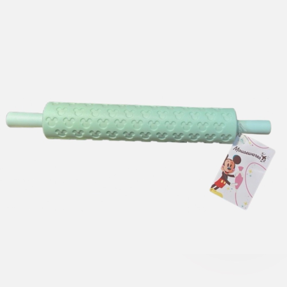 Disney Parks Mousewares Mickey Mouse Icon Rolling Pin Green New With Tag